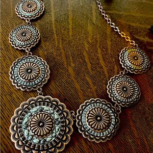 Copper Necklace and matching earrings